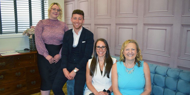L-R: Charlotte Parry, Tom Webb, Katie Broome and Maria Hargreaves
